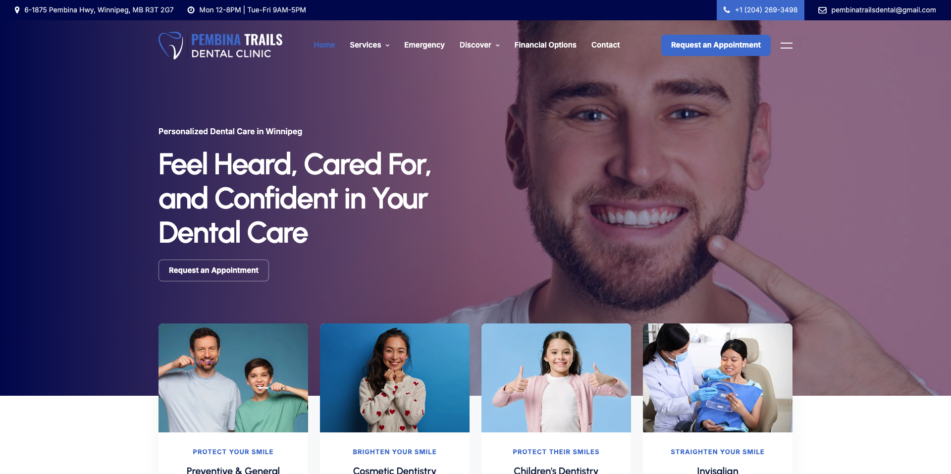 Pembina Trails Dental Clinic — case study by GYNIST